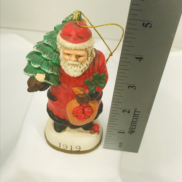 Vintage Christmas Reproductions Memories Of Santa Ornament 1919 Preowned In Box - Picture 8 of 9